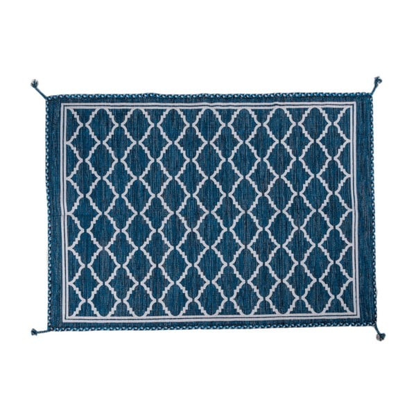 Modrý ručne tkaný koberec Navaei & Co Kilim Ethnic 206, 180 x 120 cm