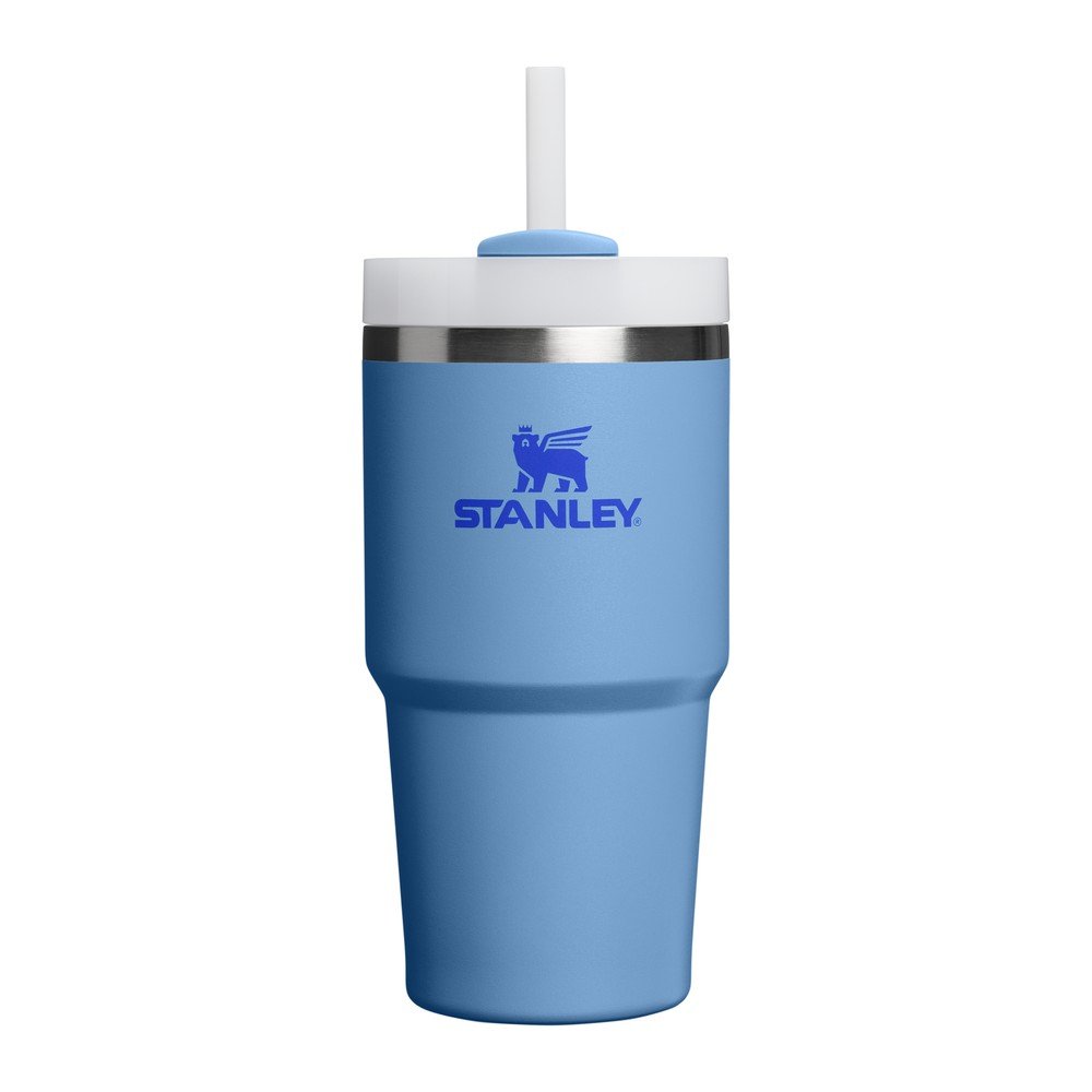 Modrá termoska so slamkou z nehrdzavejúcej ocele 600 ml Quencher H2.O FlowState™ Tumbler Blue Sky – Stanley
