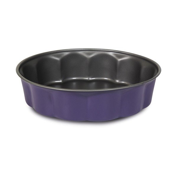Fialová oceľová forma na tortu Guardini Bon Ton Fiorella, ø 26 cm