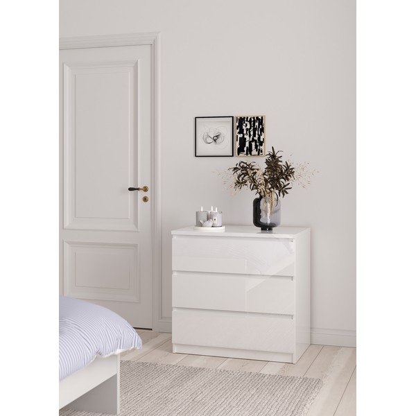 Biela komoda 77x76x50 cm Naia – Tvilum-image-1