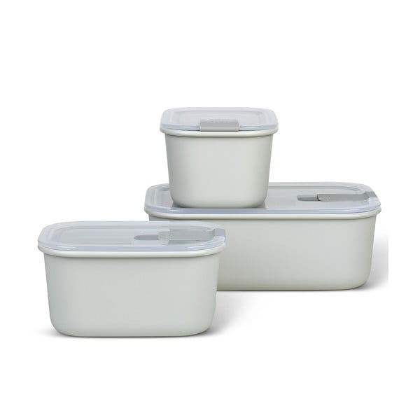 Potravinové škatuľky v súprave 3 ks Nordic white – Mepal