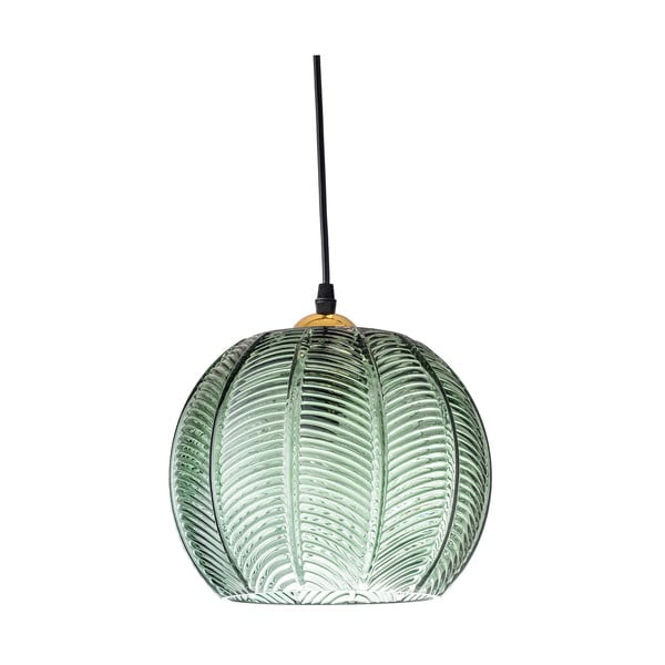 Zelené závesné svietidlo so skleneným tienidlom ø 22 cm Adar – Bloomingville-image-2