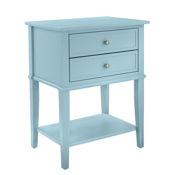 Svetlomodrý nočný stolík Franklin – Støraa