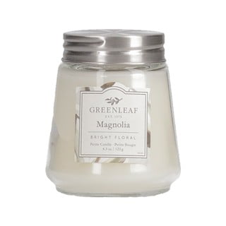Sviečka zo sójového vosku Greenleaf Magnolia, doba horenia 30 - 40 hodín