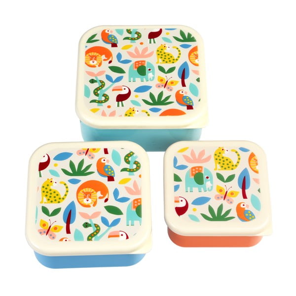 Detský desiatový box 3 ks Wild Wonders – Rex London