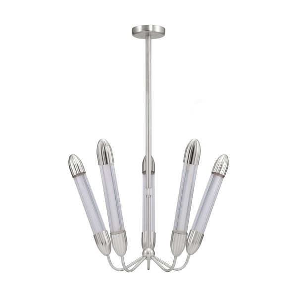 Oceľové závesné svietidlo v striebornej farbe so skleneným tienidlom ø 69 cm Lemon Squeeze – UMAGE-image-3