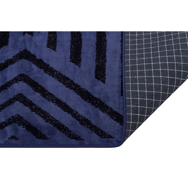 Modrý umývateľný koberec 200x100 cm - Vitaus-image-2