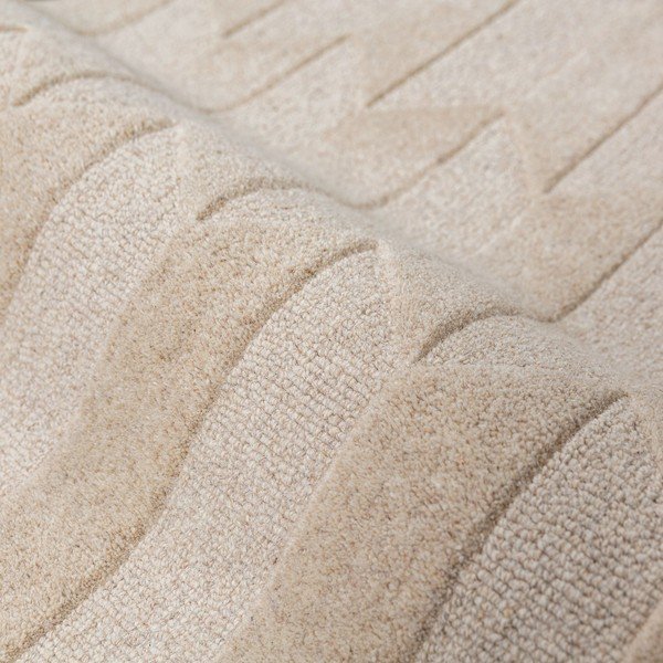 Zelený/v prírodnej farbe ručne tkaný vlnený behúň 60x230 cm Apex Border Wool – Flair Rugs-image-4