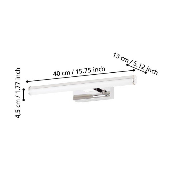 LED nástenné svietidlo v striebornej farbe VADUMI – EGLO-image-2