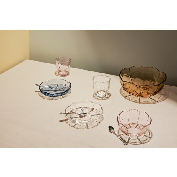 Svetlomodré dezertné sklenené taniere v súprave 2 ks ø 16 cm Lily - Holmegaard-image-2