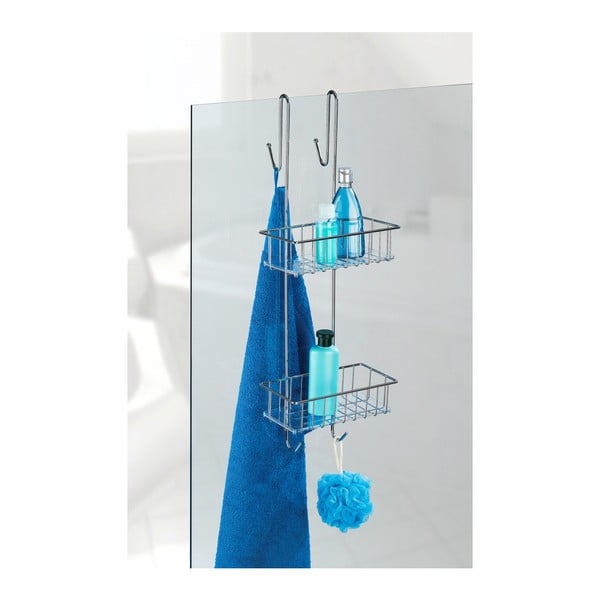 Závesná kúpeľňová dvojposchodová polička Wenko Caddy Alto-image-3