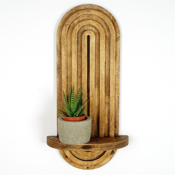 Polica v prírodnej farbe 40 cm Raf – Kalune Design-image-3