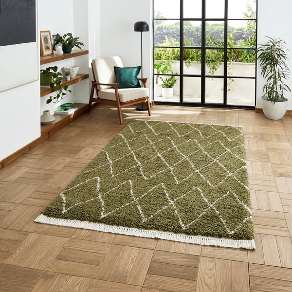 Zelený koberec 120x170 cm Boho – Think Rugs-image-1