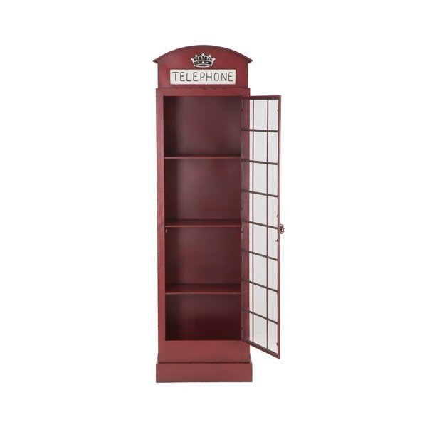 Červená železná vitrína Mauro Ferretti London Telephone Booth-image-4