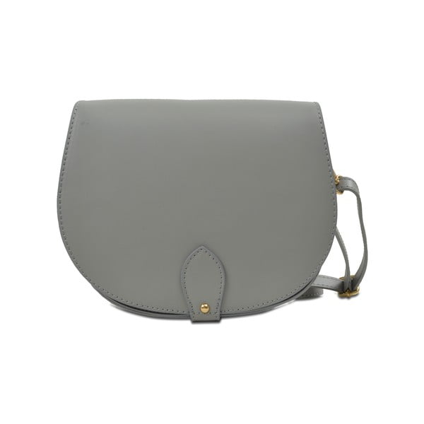 Sivá kožená kabelka Infinitif Coralie