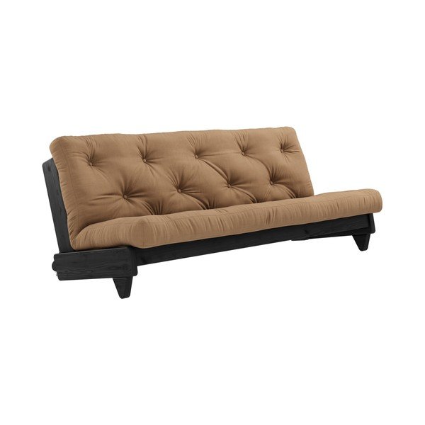 Rozkladacia pohovka s hnedým poťahom Karup Design Fresh Black/Mocca-image-1