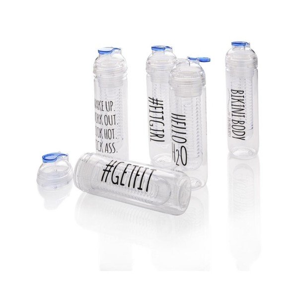 Motivačná fľaša so sitkom na ovocie XD Design Get fit, 500 ml-image-1