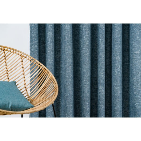 Modrý záves 140x245 cm Riva – Mendola Fabrics-image-1