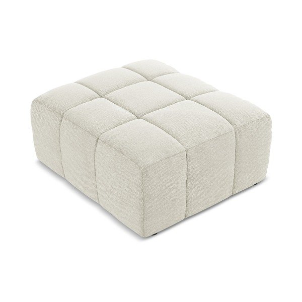 Béžová podnožka z textílie buklé Aloha – Makamii-image-2