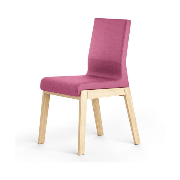 Ružová stolička z dubového dreva Absynth Kyla