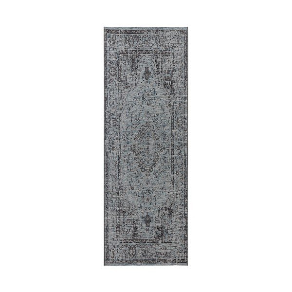 Modrý behúň Elle Decoration Curious Cenon, 77 × 200 cm