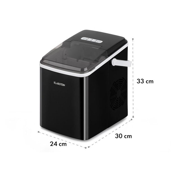 Čierny výrobník ľadu Klarstein Arctic Porter-image-2