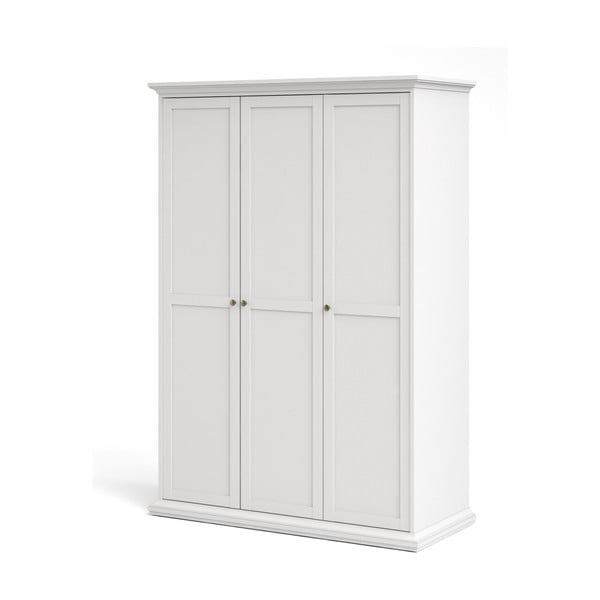 Biela šatníková skriňa 139x201 cm Paris – Tvilum-image-3