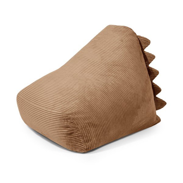 Hnedý menčestrový detský sedací vak Snug 80 Dragon – SLOWDOWN