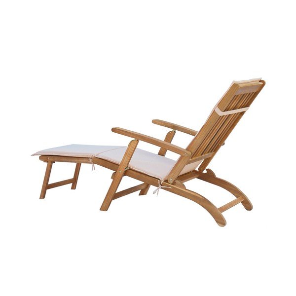 Biele záhradné ležadlo z agátového dreva SOB Garden-image-4