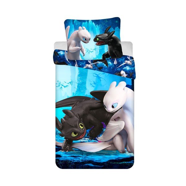 Detské obliečky na jednolôžko z mikrovlákna 140x200 cm How to Train Your Dragon - Jerry Fabrics