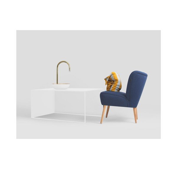 Biely kovový konferenčný stolík 60x100 cm 2Wall – CustomForm-image-1