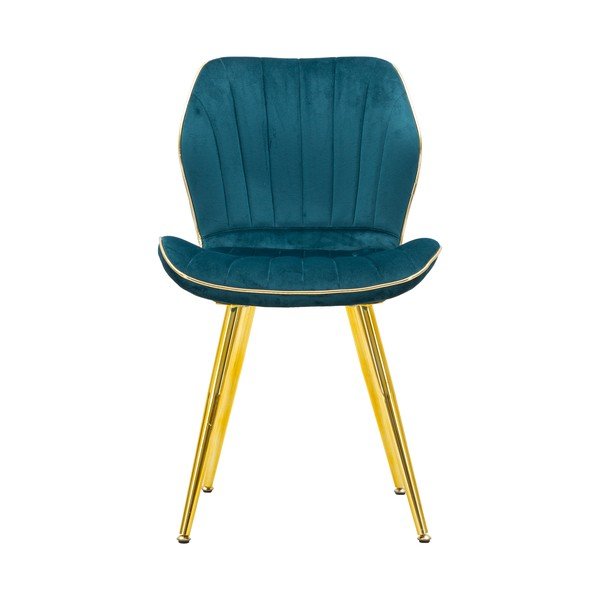 Súprava 2 tyrkysovomodrých polstrovaných jedálenských stoličiek Mauro Ferretti Paris-image-2