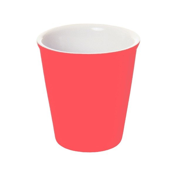 Neónovoružový keramický hrnček na cappucino PT KITCHEN Silk