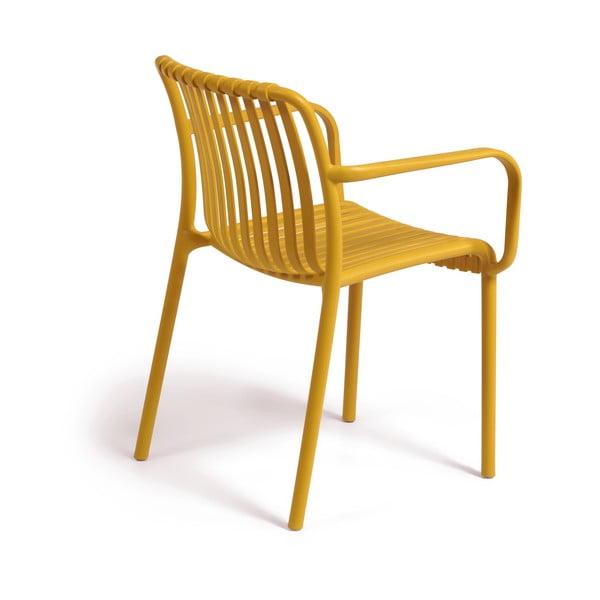 Horčicovožltá záhradná stolička Kave Home Isabellini-image-4