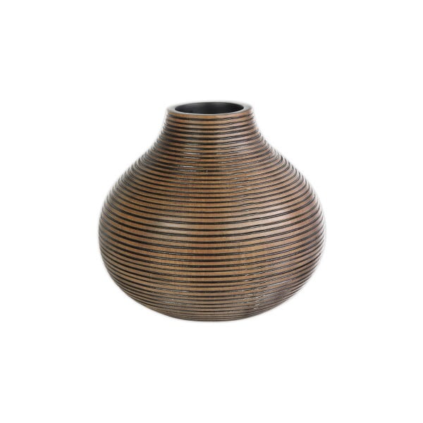Hnedá polyresinová váza Stardeco, 27 cm