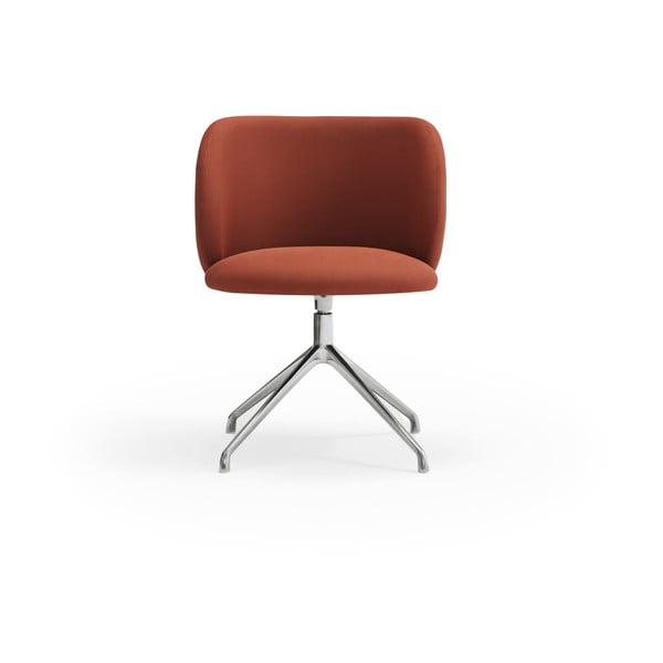 Čalúnené jedálenské kreslo v tehlovej farbe Mogi – Teulat-image-1