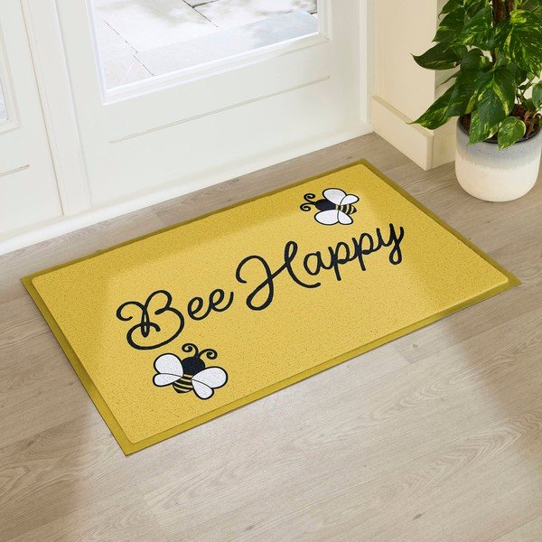 Rohožka z PVC 60x90 cm Bee Happy – Artsy Doormats-image-1