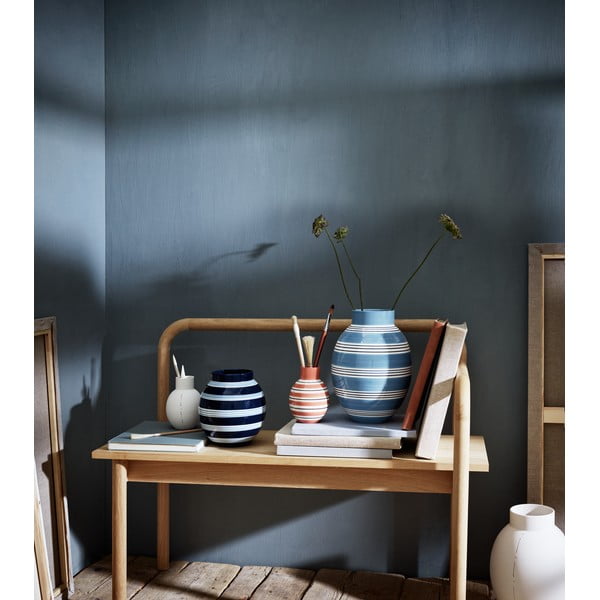 Modrá keramická váza Kähler Design Nuovo, výška 30 cm-image-1