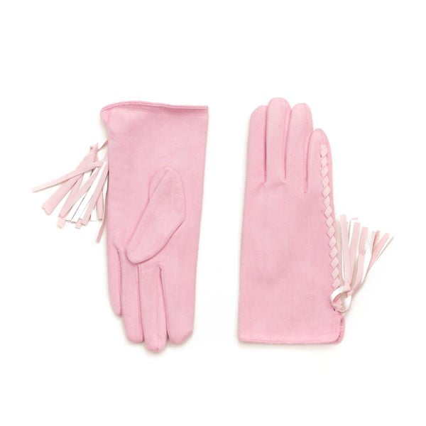 Ružové rukavice Tassel