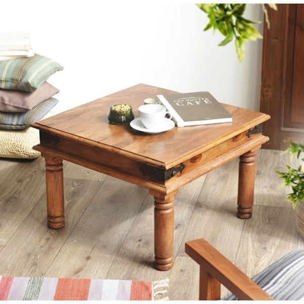 Konferenčný stolík z palisandrového dreva Massive Home Nicco, 45 x 45 cm