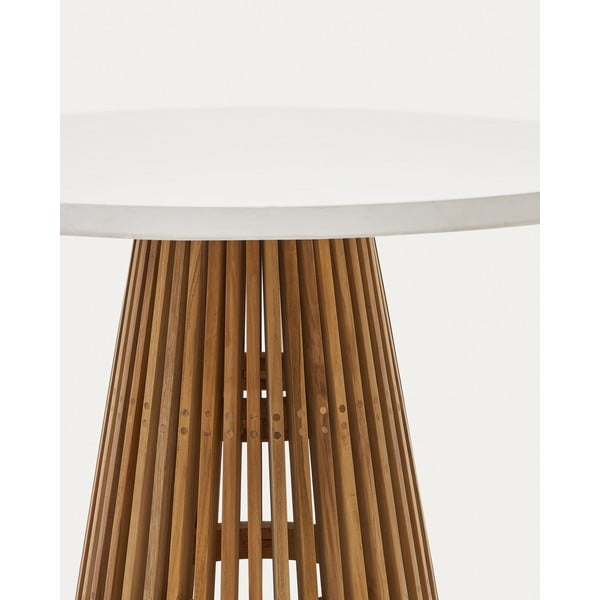 Okrúhly záhradný jedálenský stôl ø 90 cm Alcaufar – Kave Home-image-4