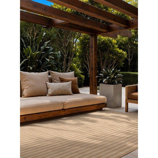 Krémovobiely/v prírodnej farbe vnútorný a vonkajší koberec 120x170 cm Haringey Linley – Ted Baker-image-1