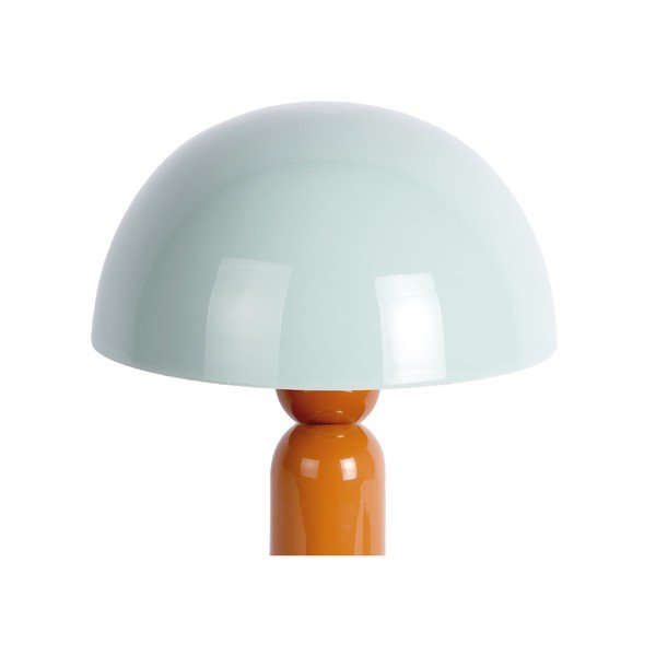 Oranžová/sivomodrá kovová stolová lampa (výška  30 cm) Firenze round – Leitmotiv-image-1