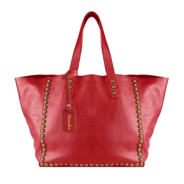 Červená kožená kabelka Maison Bag Jaqueline