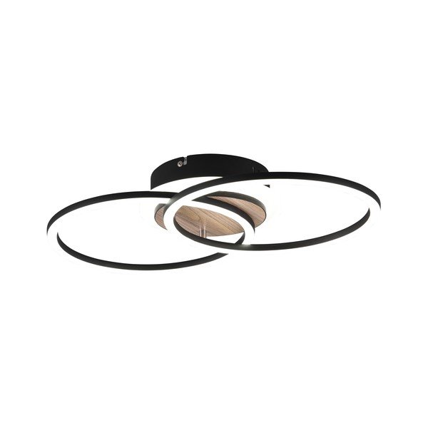 Čierno-hnedé LED stmievateľné stropné svietidlo 28x46 cm Giro – Reality-image-2