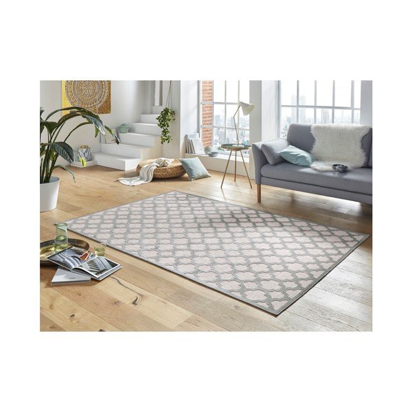 Sivý koberec z viskózy Mint Rugs Bryon,, 160 × 230 cm-image-1