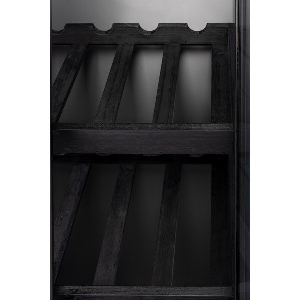 Čierna vinotéka z jedľového dreva na 10 fliaš, 52x103 cm Rob - White Label-image-4