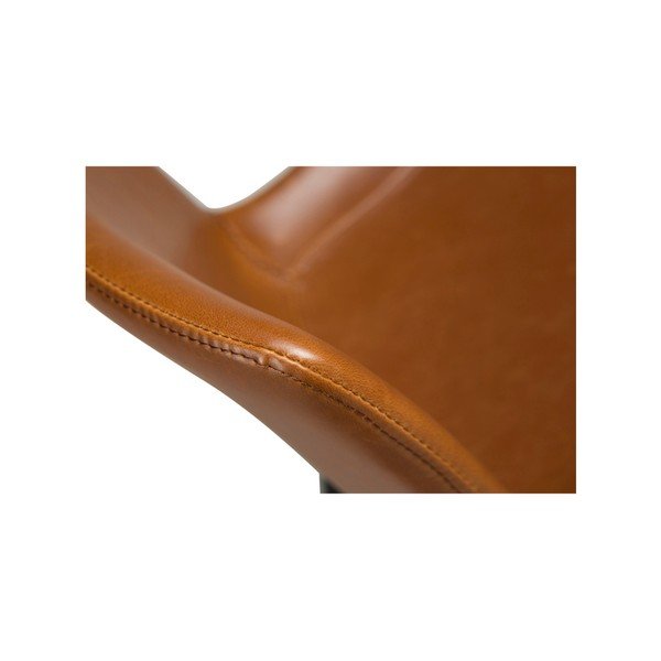 Svetlohnedá barová stolička z imitácie kože DAN-FORM Denmark Hype-image-4