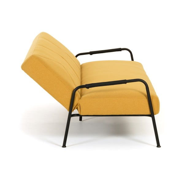 Horčicovožltá rozkladacia pohovka Kave Home Neiela-image-4