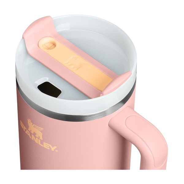 Broskyňová termoska so slamkou z nehrdzavejúcej ocele 1,18 l Quencher H2.O FlowState™ Tumbler Peach Rose – Stanley-image-1